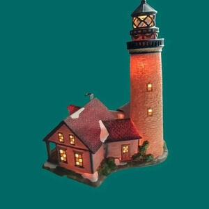 Vtg santas workbench classic cape cristiana lighthouse building
